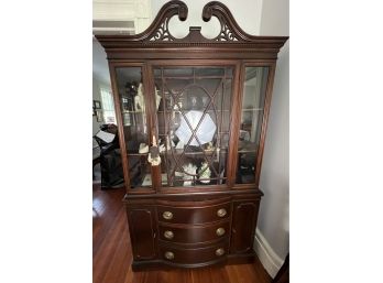 Fine Antique Mahogany Chippendale Breakfront China Cabinet