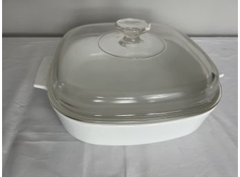 Lidded Cookmates By Corning Casserole Dish In White