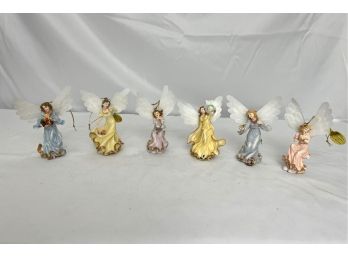 The Bradford Editions Wings Of Enlightenment Angel Illuminated Christmas Ornament Collection