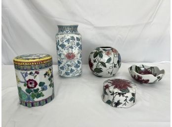 Asian Floral Porcelain Collection