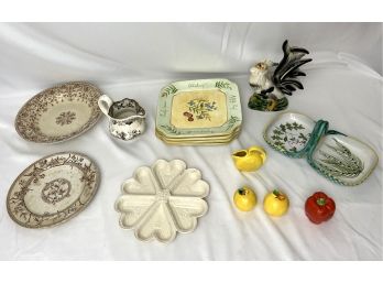 Collection Of Ceramics Including Antique English Transferware