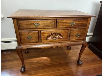 Antique Five Drawer Chippendale Style Cherry Lowboy, Purchased For $450