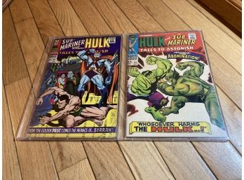 MEGA KEY ISSUES- Tales To Astonish #90 And #91- Submariner And The Hulk- 1ST APPEARANCE/ COVER OF ABOMINATION!