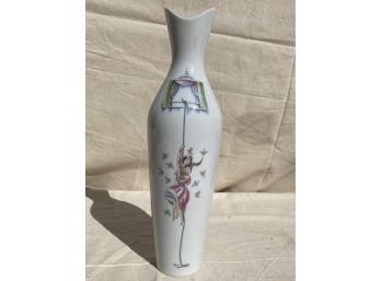 CHARMING Vintage MID CENTURY ROSENTHAL Slender Form Vase With Good Paint