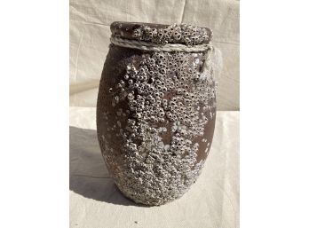Early Vintage Barnacle Encrusted Pottery Vessel- This One Spent Time Underwater!