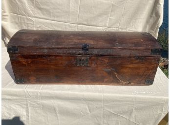 Superb Antique Early 19th Century Domed Travel Trunk With Original Blacksmith Forged Hardware!