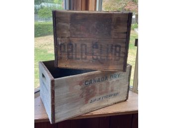 Beautifully Weathered, Vintage Wooden Crates