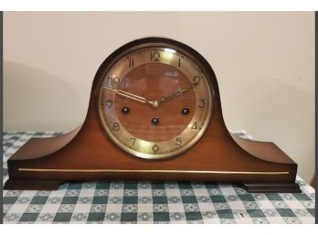 Vintage German Shelf Clock 5- Strike Chimes & Pendulum- Cuckoo Clock Mfg Co