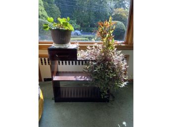 Vintage Groovy Stair Bookshelf/plant Stand W Drawer