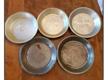 Five Vintage PIE Baking Pans- 2 Table Talk Pie Pans & 3 The Pie Plate Pans