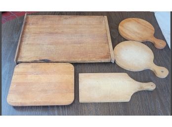 Beautiful Aged Cutting Boards Of Various Shapes