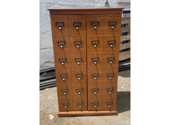 Faux Two Door Card Filing Cabinet