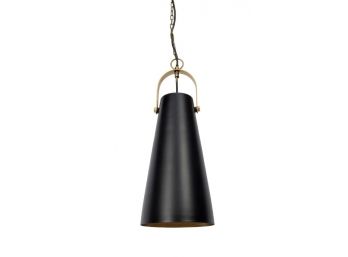Industrial Black And Gold Pendant