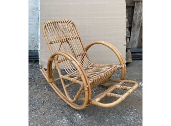 Petite Rattan Rocking Chair