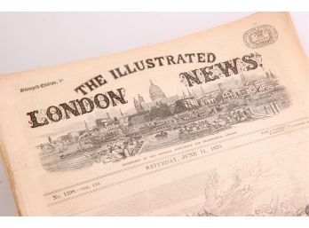 Vintage June 11, 1870 The Illustrated London News Paper