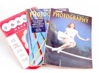 Lot Of Three Vintage Photography Magazines 1947, 49 & 53