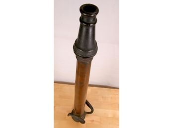 Antique 30” A.F.D.S. CO Brass Fire Fighting Nozzle / Water Cannon - 3in Threaded