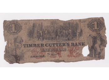 Timber Cutter's Bank 1 Dollar Note