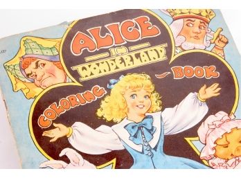 1951 Alice In Wonderland Large Coloring Book