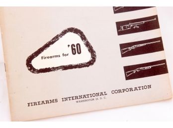 Vintage Firearms For 1960 Brochure - Firearms International Corp