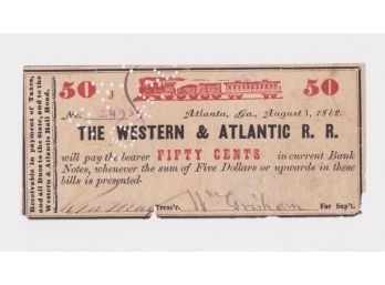 Western Atlantic RR Ticket