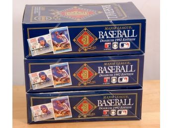 Three Opend Boxes Of 1992 Donruss Major League Baseball Cards