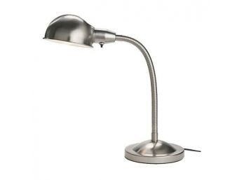 Ikea Format Work / Desk Lamp, Nickel Plated Silver - BRAND NEW IN BOX