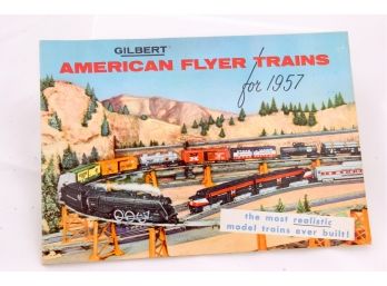 Vintage 1957 American Flyer Catalog By Gilbert