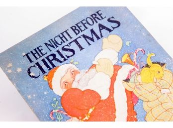 Vintage 1932 The Night Before Christmas Book - Saalfield Publishing