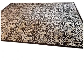 Gorgeous Large Hand Hooked Carpet/area Rug