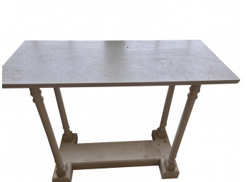 Small Painted Gray Console Table