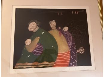 Framed Print Signed/Numbered-a Fisherman's Family