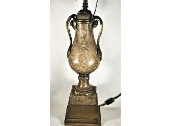 Antique French Granite Marble & Bronze Mounted Table Lamp
