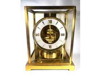 Vintage LeCoultre Atmos Clock In Original Box As/is Broken Glass Panels