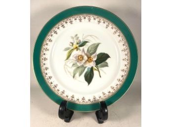 Antique Ovington Brothers Brooklyn Paris Porcelain Botanical Dessert Plate