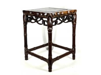 Chinese Carved Teak Wood Table Top Stand