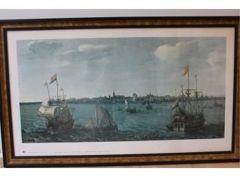 Large And Beautiful Dutch Harbor Scene Print Print