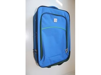 Blue Rolling Small Carry On Bag
