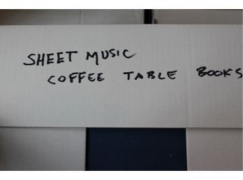 Sheet Music And Coffee Table Books Box