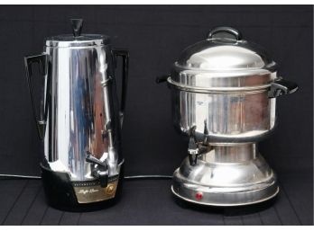 Two Classic Chrome Coffee Brewer