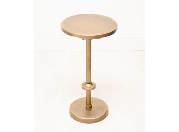 Pottery Barn Brass Hale Adjustable Accent Table Retail $199