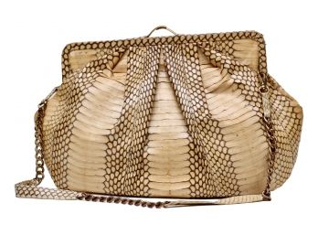 Leyla Genuine Snakeskin Handbag