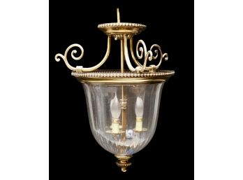 Victorian Hinkley Lighting 3 Light Indoor Semi-Flush Ceiling Fixture From The Cambridge Collection $1,100