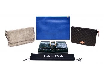 Deux Lux Leather Portfolio Bag And 3 Clutches