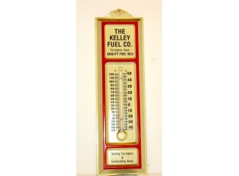 Vintage Painted Metal Kelley Fuel Thermometer