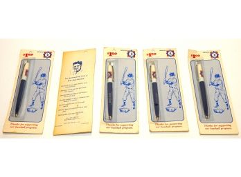 1954 North Haven CT. Babe Ruth League Ball Point Pens In Orig. Packages