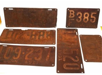 Old 1920 To 1934 License Plates