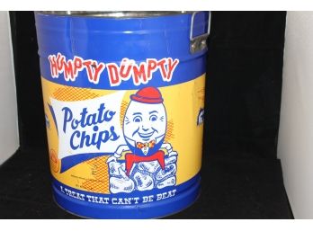 LARGE Vintage Humpty Dumpty Potato Chip Advertising Tin