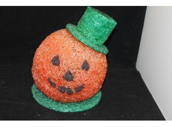 Large Halloween Jack O Lantern Pumpkin Spaghetti Figure - Could Be Made Into Lamp