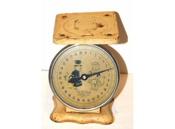 Old Jay Bee Baby Scale Nice Cat Graphics